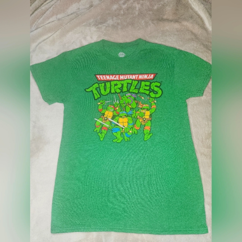 Nickelodeon TMNT Comic Shirt, Small, Green